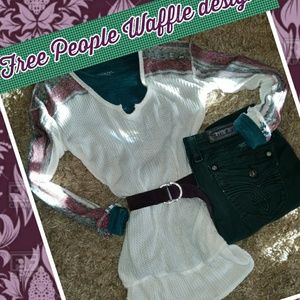 Free People Waffle Design w/Runway patterns